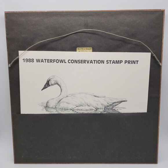 James Beaudoin 1988 Alaska Waterfowl Conservation Stamp Print Framed Art 1989 - Picture 2 of 11